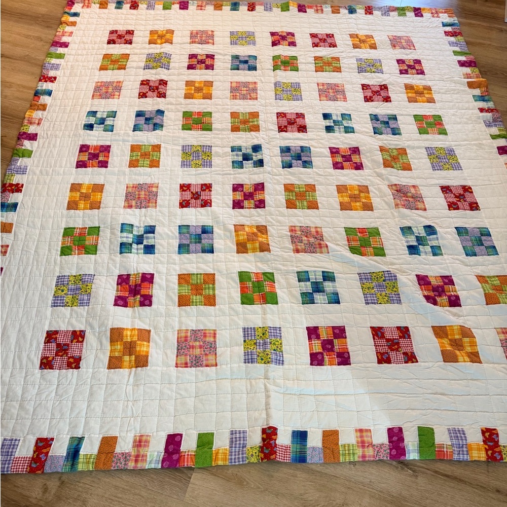 Colorful Patchwork Queen Sized Quilt